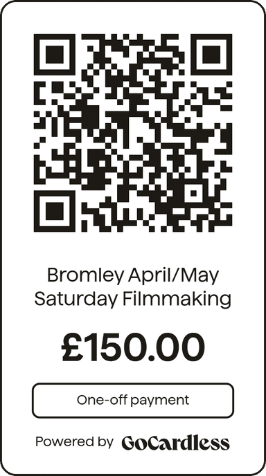 QR code for Apr/May Saturday Filmmaking Workshops payment