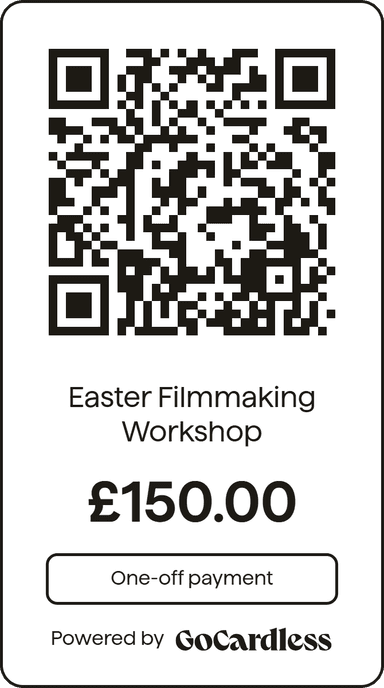 QR code for Easter Filmmaking Workshop payment