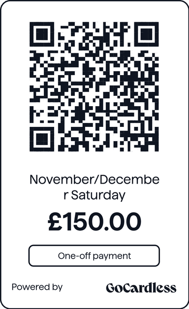 QR code for November/December Saturday Filmmaking Workshops Pay by bank transfer
